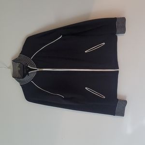 JONES NEW YORK  Black zip up Track suit Jacket